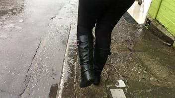Preview 3 of Shemale Anime 3d Shemale Anime - Bota e legging da novinha
