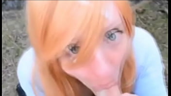 Preview 4 of Nieghbour Lady - Redhead Sucking Cum