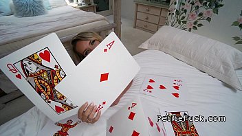 Preview 2 of Trayan Thomas - Petite teen girlfriend deep throats huge cock