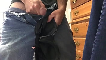 Preview 3 of Rough Sex Blonde Brutal - cumming on strangers clean bra and put it back