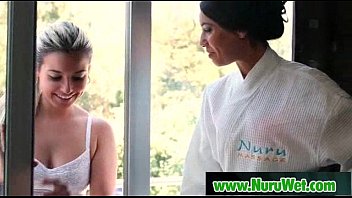 Preview 1 of Forced Teen Ana - Japanese Nuru Massage And Sexual Tension On Air Matress 10
