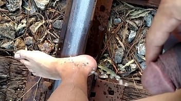 Preview 4 of Indian Hostels Girls Sex - Pissing on my feet