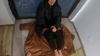 Preview 3 of Www Naughtamerica Com Phn - Preview-MilfyCalla - A lot of pee,  golden shower,  farting and cum on my new downjackets 178