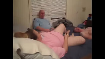 Preview 1 of Duble Office - amateur step dad and step mom and not her step son