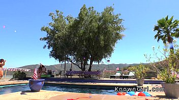 Preview 1 of Www Xxx Bf Six - Girlfriend finished pool party and fucked