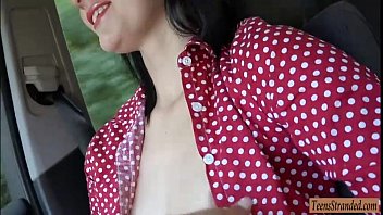 Preview 2 of Films Porno Japonais Amricain - Hitchhiker Nikki Stills gives head and gets banged in public