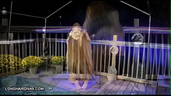 Preview 3 of Laure Sainclair Double - longhaired blonde milf sucks cock sexy hairjob