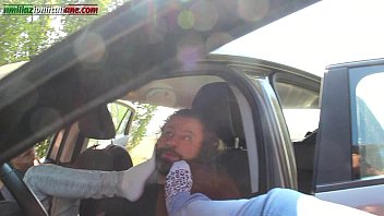 Preview 2 of Japan Xxx Jav Baby - The First Time Of Valeria - Foot Domination Inside the Car