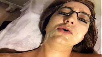 Preview 4 of Alura Jenson Johnny Sins3 - Vanessa Cox Sloppy blowjob w/facial while masturbating