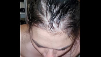 Preview 4 of Smother Knockout - After a foot massage,  my stepsister wanted to take my dick to her mouth,  She love my Dick,  cum in her mouth