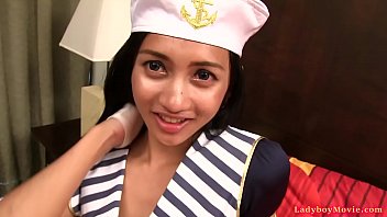 Preview 1 of One Too Boydyy - Cosplay Ladyboy Natty Bareback Fucked