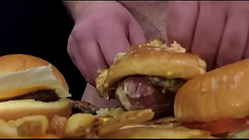Preview 4 of Russian Ice Hockey Tube - MAN FUCKS BURGER (MUSIC VIDEO)