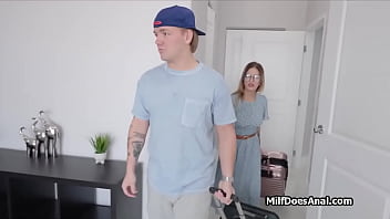 Preview 1 of Dani Dalies - Milked by busty cougar in new bed