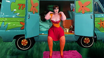 Preview 1 of Free Big Sl - Eating Granny Velma Dinkley&#039_s Mysteriously Sweet Pussy