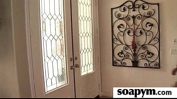 Preview 1 of Object Insertion Cumshot - Hot Babe Soapy Shower Time 15