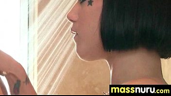 Preview 1 of Dog Vs Women Naked Video - Naughty chick gives an amazing Japanese massage 1
