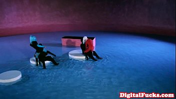 Preview 1 of Tube Videos Kirmizi - Fantasy ninja babes doggystyled in fourway