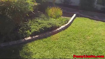 Preview 2 of Massage Oilet - Bigtitted suntanning slut plowed by intruder
