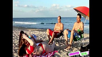 Preview 4 of Thot Raw - Daughters Getting Topless At The Beach