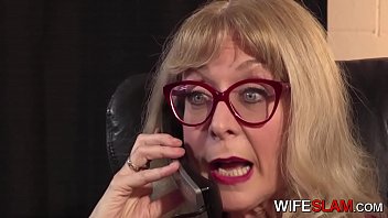Preview 1 of Caught Her Alone - Young Office Assistant Fucked By Cheating Wife Nina Hartley