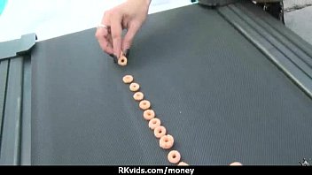 Preview 2 of Cuissarde Latex - Sexy teen nails her butt on hard dick for cash 21
