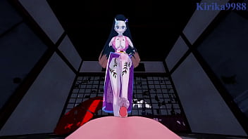 Preview 1 of Grishila - Nezuko Kamado and Daki intense sex. - Demon Slayer Kimetsu no Yaiba POV Hentai