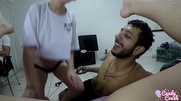 Preview 2 of Japan Anysax - Eating her pussy ended up in orgy and creampie!