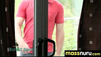 Preview 1 of Bitch Fucked At The Pool 2 - NuruMassage Teen Slides Oily Pussy on Cock 9
