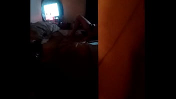 Preview 1 of 18 Yo Huge Dildo - Spying on neighbor fucking her self