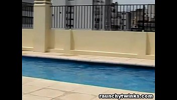 Preview 1 of Hvfxsex Xx Sexxx - Teen Boys Bestfriend Make Out On The Pool Side