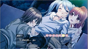 Preview 2 of No Longer Shy - Otomaid Aoi Harem Route Scene #6 (Part 6)
