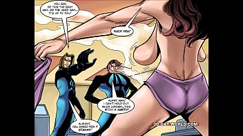 Preview 4 of Black Granny Pawg - Flamboyant Four Gay Superhero Animated Comics