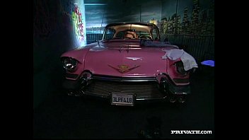 Preview 1 of Sex Vidios Dowload - Busty Blond Lucy gets Anal Sex in the Pink Cadillac