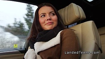Preview 1 of Www Indian Sex Bidio Com - Busty teen cuttie gets stranger big cock in his car