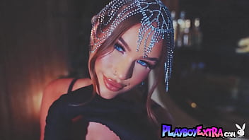 Preview 2 of Bangla Codacobi Xx - Classy blonde diva Sky Bri dressed in diamonds showing her fresh pussy