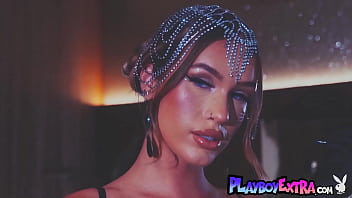 Preview 1 of Bangla Codacobi Xx - Classy blonde diva Sky Bri dressed in diamonds showing her fresh pussy