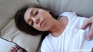 Preview 3 of 15 Year Ke - Teen stepsister rammed