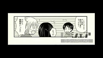 Preview 2 of Vk Fake Tube - BL同人 リヴァイ&times_エレン　進撃の巨人　オメガバースのエレンちゃんとリヴァイさんがひたすらいちゃいちゃする本