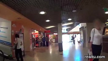 Preview 3 of Brother Breaks Sister Hymen - Glamorous czech cutie is seduced in the mall and rode in pov
