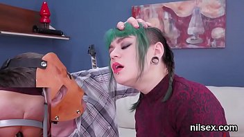 Preview 4 of Guerra Allyas - Slutty nympho is taken in asshole assylum for painful therapy