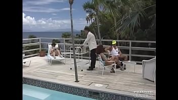 Preview 1 of Rape Pornosu - Sidonie,  DP at the Swimming Pool