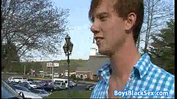 Preview 3 of Old Moistache Man Sex - Muscular Blacg Gay Dude Fuck White Twink With His BBC 15
