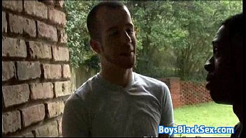 Preview 2 of Burn Mark Bdsm - Muscular Blacg Gay Dude Fuck White Twink With His BBC 02