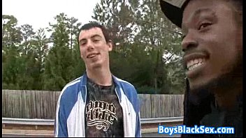 Preview 3 of Too Mess - Muscular Blacg Gay Dude Fuck White Twink With His BBC 04