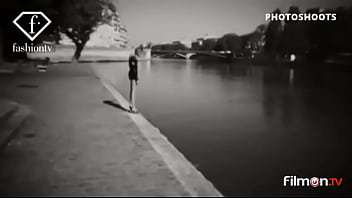 Preview 2 of Babe Eat My Ass - Fashion TV - Anja Rubik - Photoshoot In Black And White (FilmOnTV Short)