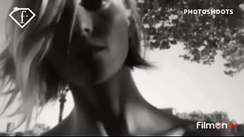 Preview 1 of Babe Eat My Ass - Fashion TV - Anja Rubik - Photoshoot In Black And White (FilmOnTV Short)