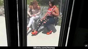 Preview 2 of Mme Vedue Com - Sexy exhibitionist GFs are paid cash for some public fucking 5