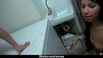 Preview 2 of Cum Cunt Lick - Sexy exhibitionist GFs are paid cash for some public fucking 26