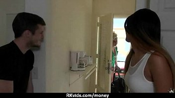 Preview 2 of Real Daughter Make Out Mom - Sexy exhibitionist GFs are paid cash for some public fucking 2