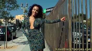 Preview 1 of Indian Hot Sex Boob Suck Romance - Nubian tranny beauty jerking her cock